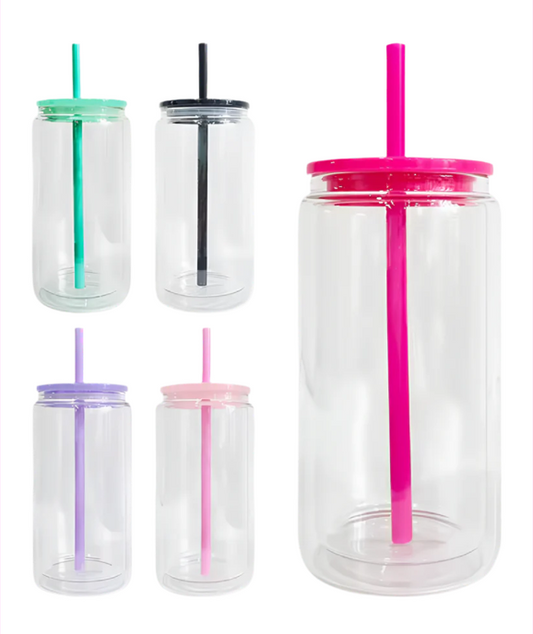 16oz Acrylic Snow Globe Tumblers