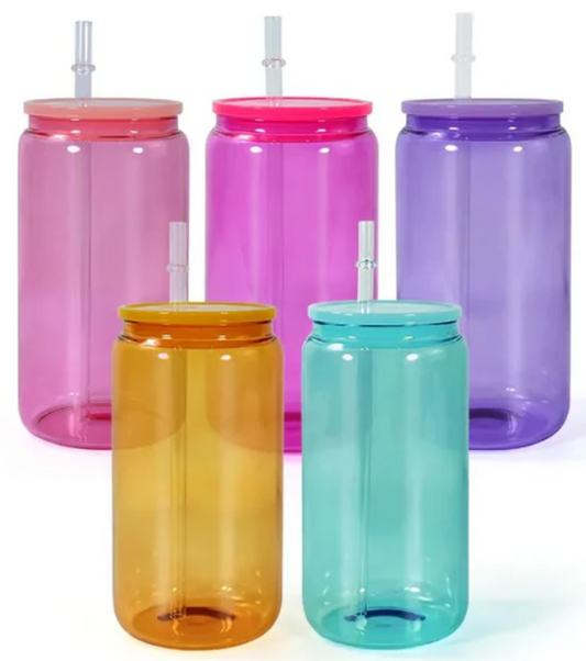 16oz Jelly Glass Tumbler