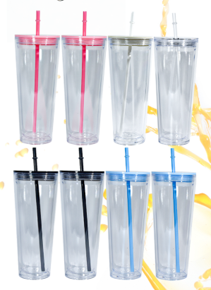 24oz Acrylic Snow Globe Tumblers